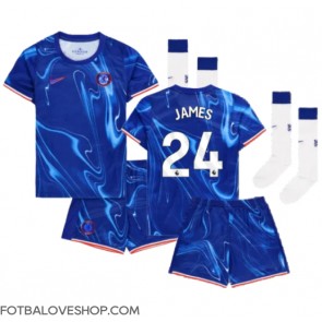Chelsea Reece James #24 Dětské Domácí Dres 2024-25 Krátký Rukáv (+ trenýrky)