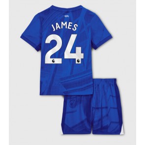 Chelsea Reece James #24 Dětské Domácí Dres 2025-26 Krátký Rukáv (+ trenýrky)