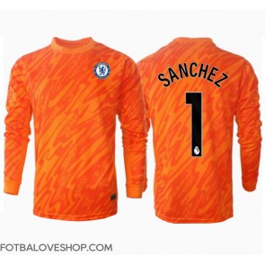 Chelsea Robert Sanchez #1 Brankářské Domácí Dres 2024-25 Dlouhý Rukáv