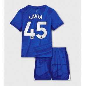 Chelsea Romeo Lavia #45 Dětské Domácí Dres 2025-26 Krátký Rukáv (+ trenýrky)