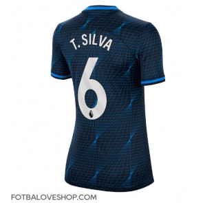 Chelsea Thiago Silva #6 Dámské Venkovní Dres 2023-24 Krátký Rukáv