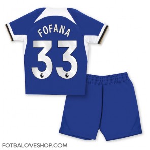 Chelsea Wesley Fofana #33 Dětské Domácí Dres 2023-24 Krátký Rukáv (+ trenýrky)