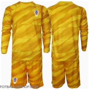 Chorvatsko Brankářské Dětské Domácí Dres ME 2024 Dlouhý Rukáv (+ trenýrky)