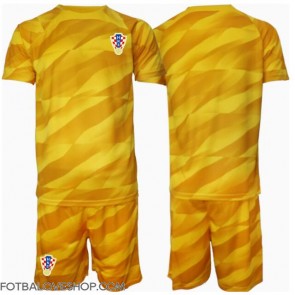 Chorvatsko Brankářské Dětské Domácí Dres ME 2024 Krátký Rukáv (+ trenýrky)