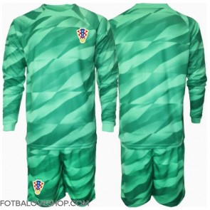 Chorvatsko Brankářské Dětské Venkovní Dres ME 2024 Dlouhý Rukáv (+ trenýrky)
