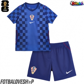 Chorvatsko Dětské Venkovní Dres MS 2026 Krátký Rukáv (+ trenýrky)