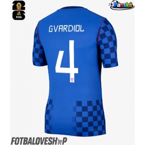 Chorvatsko Josko Gvardiol #4 Venkovní Dres MS 2026 Krátký Rukáv