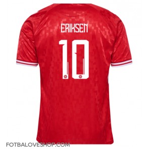 Dánsko Christian Eriksen #10 Domácí Dres ME 2024 Krátký Rukáv