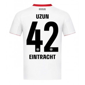 Eintracht Frankfurt Can Uzun #42 Venkovní Dres 2025-26 Krátký Rukáv