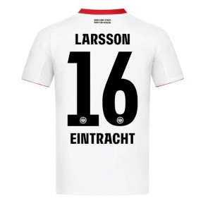 Eintracht Frankfurt Hugo Larsson #16 Venkovní Dres 2025-26 Krátký Rukáv