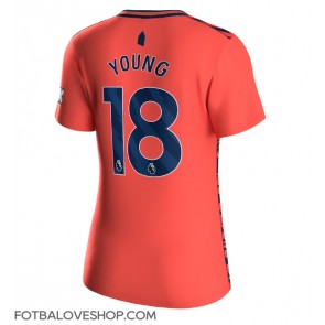 Everton Ashley Young #18 Dámské Venkovní Dres 2023-24 Krátký Rukáv