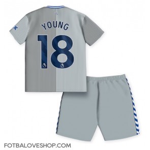 Everton Ashley Young #18 Dětské Alternativní Dres 2023-24 Krátký Rukáv (+ trenýrky)
