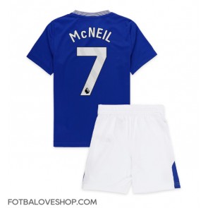 Everton Dwight McNeil #7 Dětské Domácí Dres 2024-25 Krátký Rukáv (+ trenýrky)