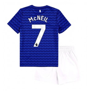 Everton Dwight McNeil #7 Dětské Domácí Dres 2025-26 Krátký Rukáv (+ trenýrky)