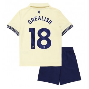 Everton Jack Grealish #18 Dětské Venkovní Dres 2025-26 Krátký Rukáv (+ trenýrky)
