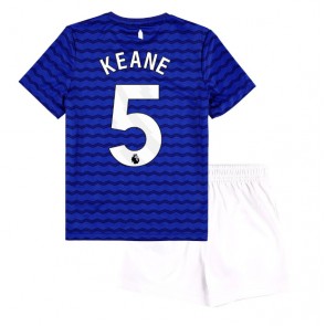 Everton Michael Keane #5 Dětské Domácí Dres 2025-26 Krátký Rukáv (+ trenýrky)