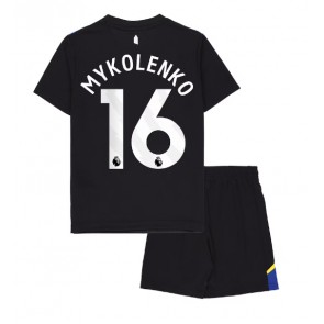 Everton Vitaliy Mykolenko #16 Dětské Alternativní Dres 2025-26 Krátký Rukáv (+ trenýrky)
