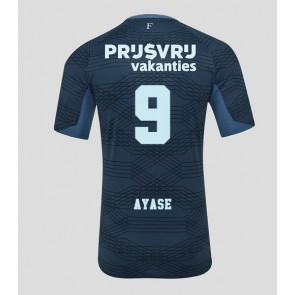Feyenoord Ayase Ueda #9 Venkovní Dres 2025-26 Krátký Rukáv