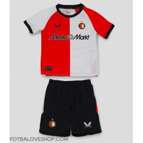 Feyenoord Dětské Domácí Dres 2024-25 Krátký Rukáv (+ trenýrky)
