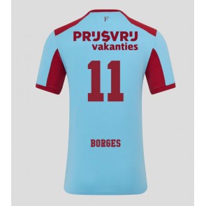 Feyenoord Goncalo Borges #11 Alternativní Dres 2025-26 Krátký Rukáv