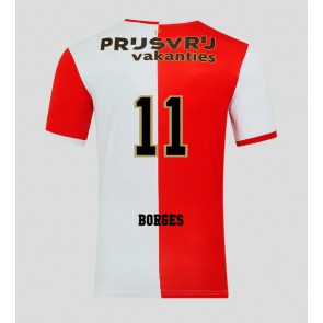 Feyenoord Goncalo Borges #11 Domácí Dres 2025-26 Krátký Rukáv