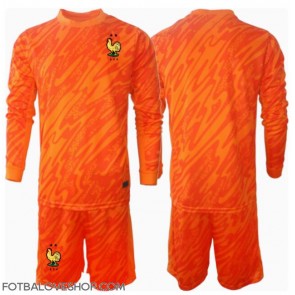Francie Brankářské Dětské Venkovní Dres ME 2024 Dlouhý Rukáv (+ trenýrky)