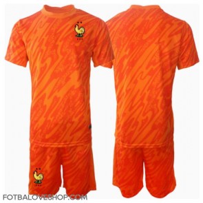 Francie Brankářské Dětské Venkovní Dres ME 2024 Krátký Rukáv (+ trenýrky)