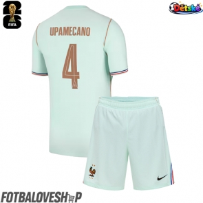 Francie Dayot Upamecano #4 Dětské Venkovní Dres MS 2026 Krátký Rukáv (+ trenýrky)