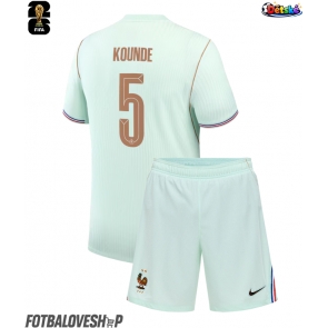 Francie Jules Kounde #5 Dětské Venkovní Dres MS 2026 Krátký Rukáv (+ trenýrky)