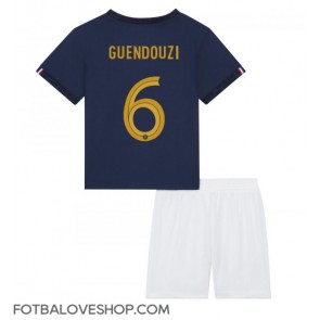 Francie Matteo Guendouzi #6 Dětské Domácí Dres MS 2022 Krátký Rukáv (+ trenýrky)