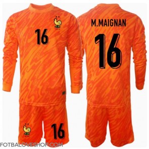 Francie Mike Maignan #16 Brankářské Dětské Venkovní Dres ME 2024 Dlouhý Rukáv (+ trenýrky)