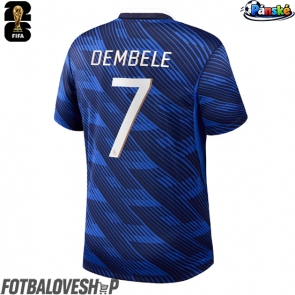 Francie Ousmane Dembele #7 Domácí Dres MS 2026 Krátký Rukáv