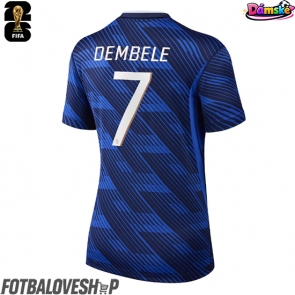Francie Ousmane Dembele #7 Dámské Domácí Dres MS 2026 Krátký Rukáv