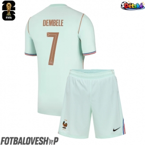 Francie Ousmane Dembele #7 Dětské Venkovní Dres MS 2026 Krátký Rukáv (+ trenýrky)