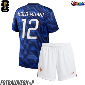 Francie Randal Kolo Muani #12 Dětské Domácí Dres MS 2026 Krátký Rukáv (+ trenýrky)
