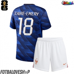 Francie Warren Zaire-Emery #18 Dětské Domácí Dres MS 2026 Krátký Rukáv (+ trenýrky)