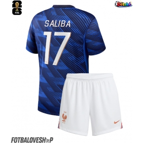 Francie William Saliba #17 Dětské Domácí Dres MS 2026 Krátký Rukáv (+ trenýrky)