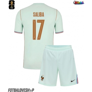 Francie William Saliba #17 Dětské Venkovní Dres MS 2026 Krátký Rukáv (+ trenýrky)