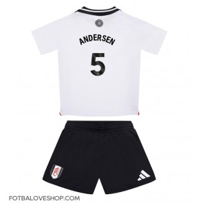 Fulham Joachim Andersen #5 Dětské Domácí Dres 2024-25 Krátký Rukáv (+ trenýrky)