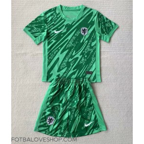 Holandsko Brankářské Dětské Domácí Dres ME 2024 Krátký Rukáv (+ trenýrky)