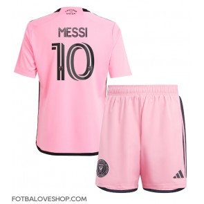 Inter Miami Lionel Messi #10 Dětské Domácí Dres 2024-25 Krátký Rukáv (+ trenýrky)