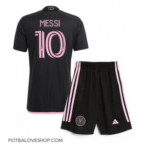 Inter Miami Lionel Messi #10 Dětské Venkovní Dres 2024-25 Krátký Rukáv (+ trenýrky)