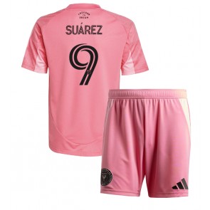 Inter Miami Luis Suarez #9 Dětské Domácí Dres 2025-26 Krátký Rukáv (+ trenýrky)