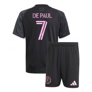 Inter Miami Rodrigo De Paul #7 Dětské Venkovní Dres 2025-26 Krátký Rukáv (+ trenýrky)