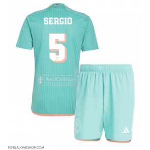 Inter Miami Sergio Busquets #5 Dětské Alternativní Dres 2024-25 Krátký Rukáv (+ trenýrky)