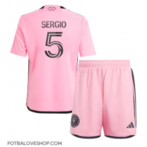 Inter Miami Sergio Busquets #5 Dětské Domácí Dres 2024-25 Krátký Rukáv (+ trenýrky)