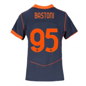 Inter Milan Alessandro Bastoni #95 Dámské Alternativní Dres 2025-26 Krátký Rukáv