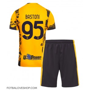 Inter Milan Alessandro Bastoni #95 Dětské Alternativní Dres 2024-25 Krátký Rukáv (+ trenýrky)
