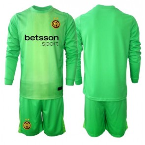 Inter Milan Brankářské Dětské Alternativní Dres 2025-26 Dlouhý Rukáv (+ trenýrky)