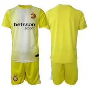 Inter Milan Brankářské Dětské Venkovní Dres 2025-26 Krátký Rukáv (+ trenýrky)